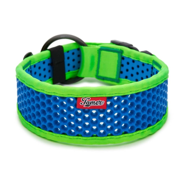 SOFTY Halsband | Länge: 55-61cm | Breite: 6,3cm | Farbe: grün/blau